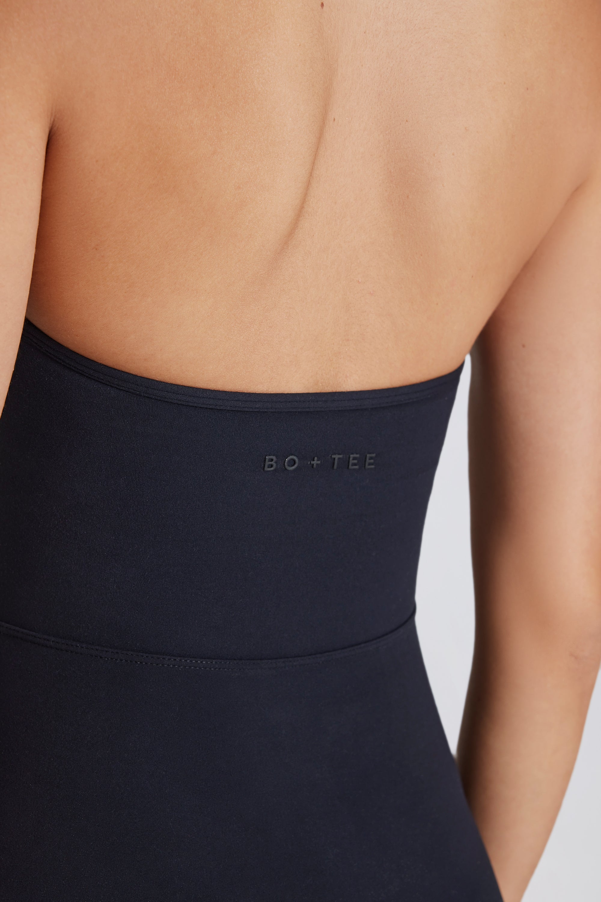 Soft Active Halterneck Unitard in Black - Image 4
