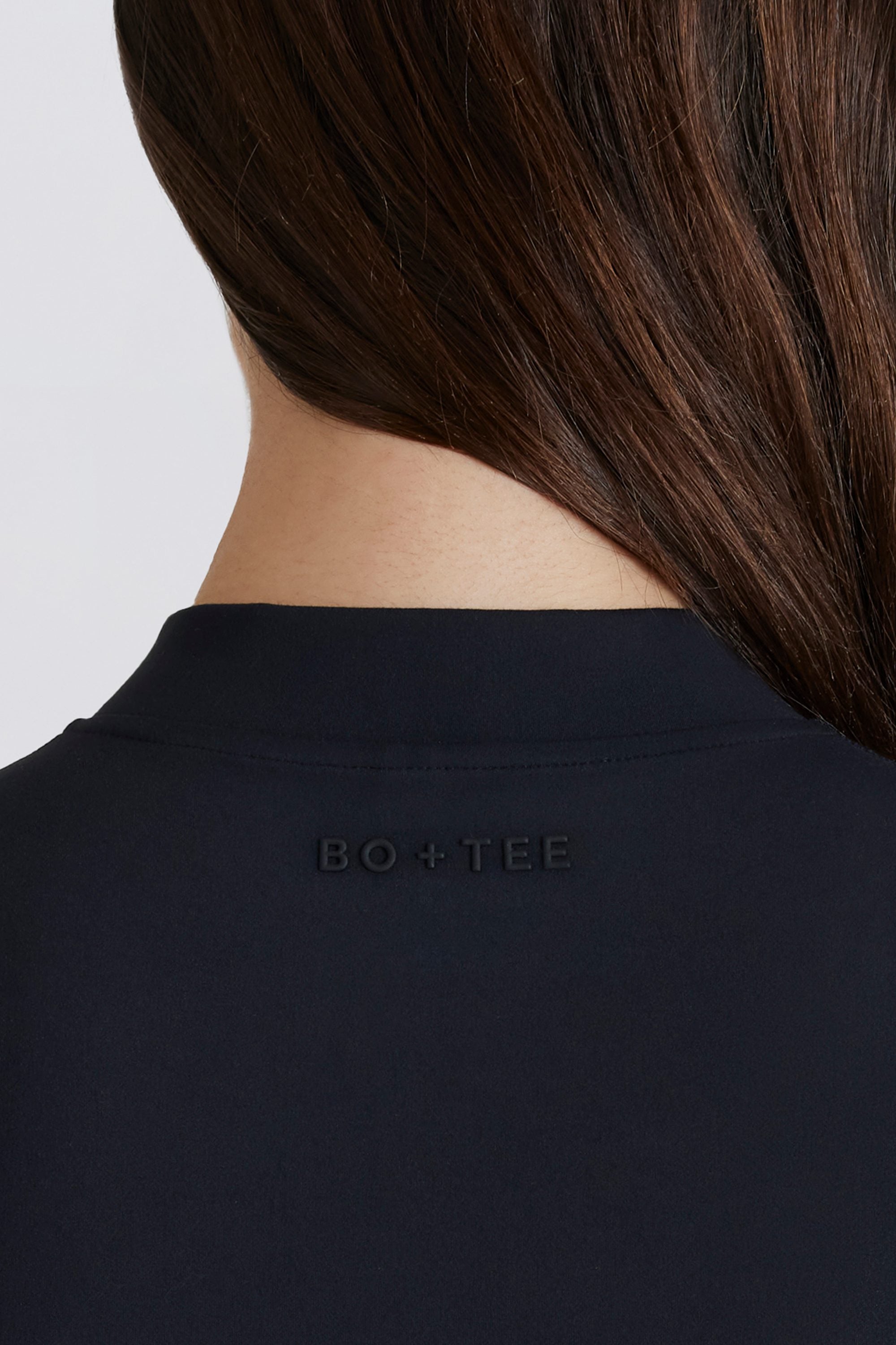 Soft Active Quarter-Zip Top in Black - Image 6