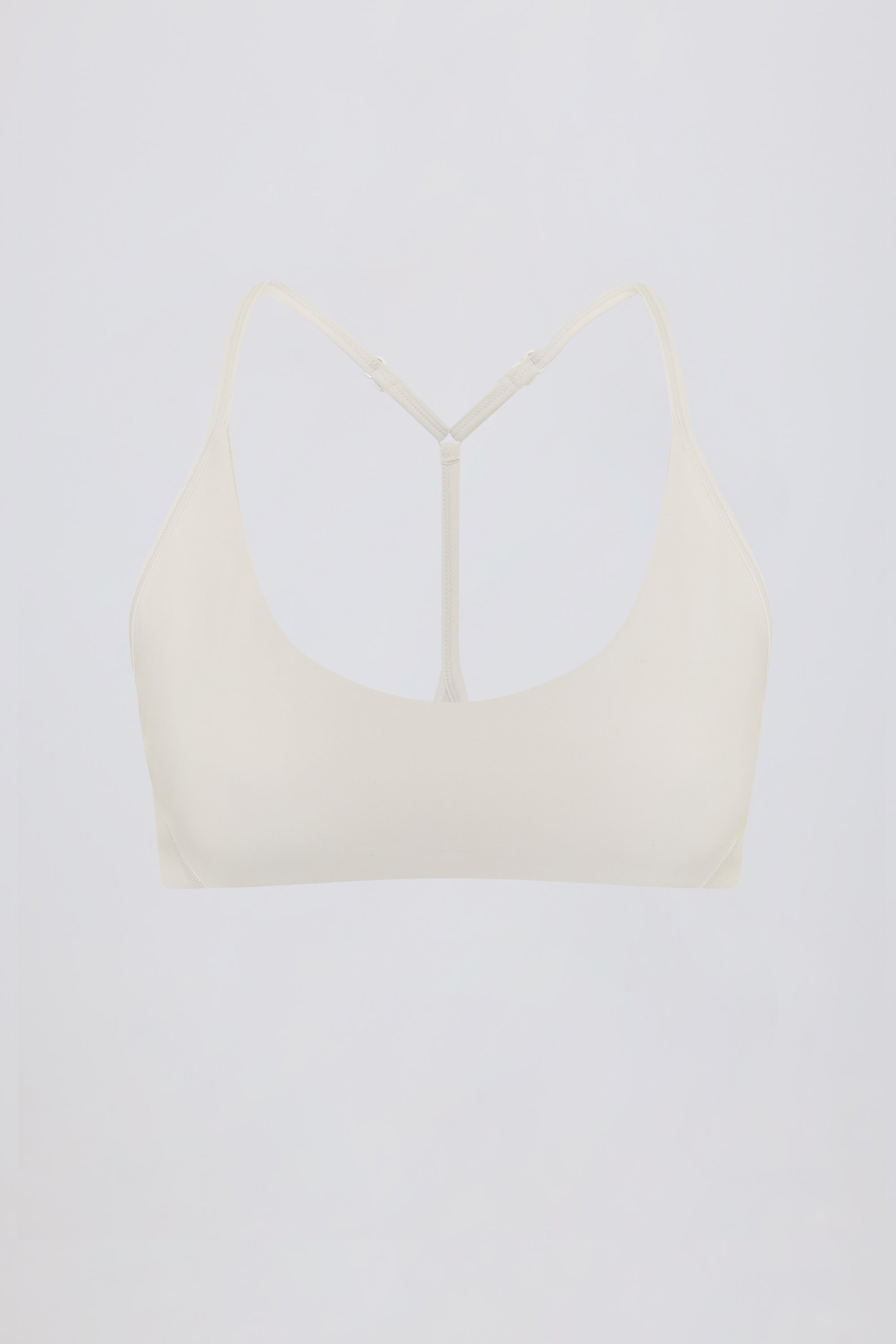 Soft Active Racerback Sports Bra in Cream - Image 4