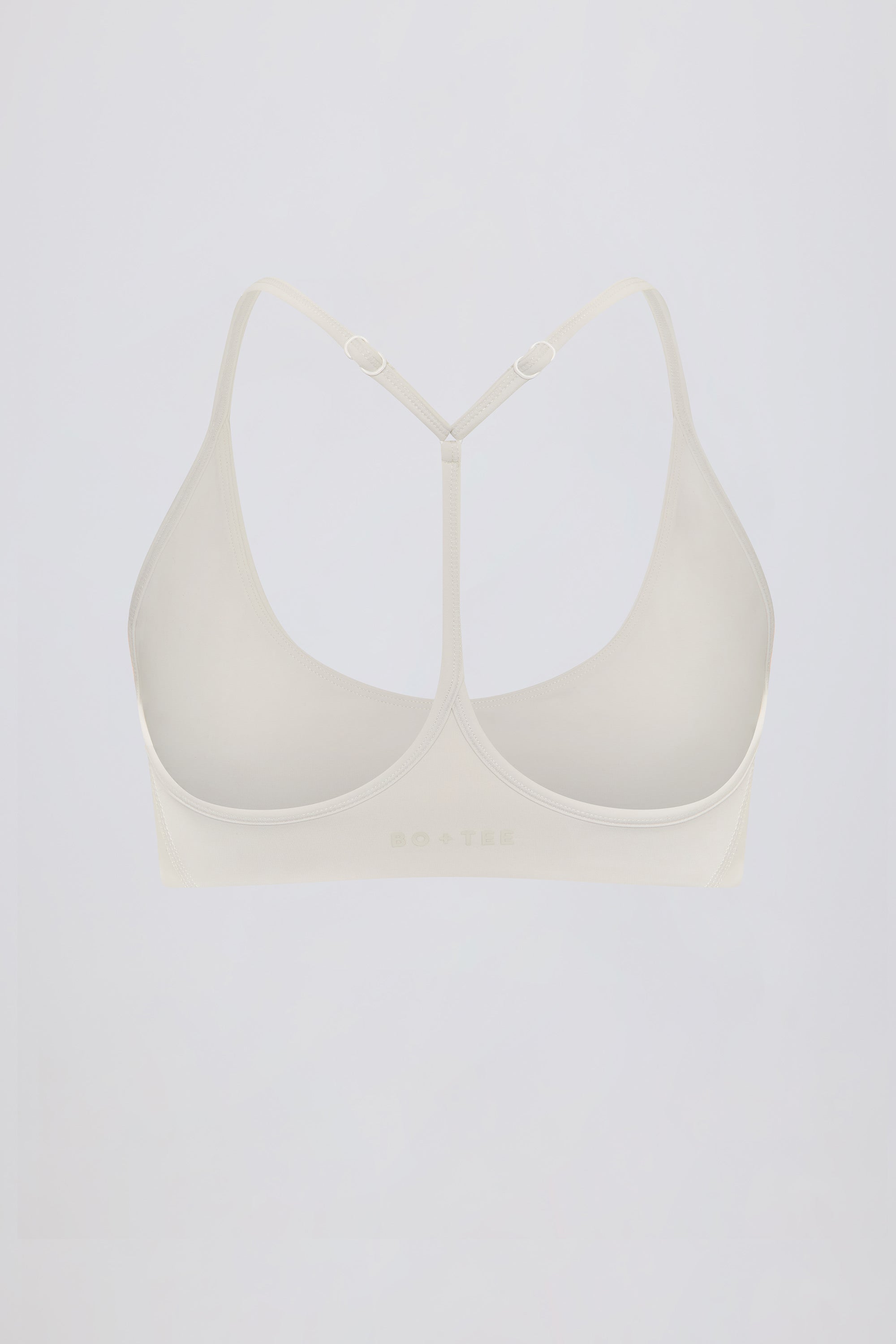 Soft Active Racerback Sports Bra in Cream - Image 5