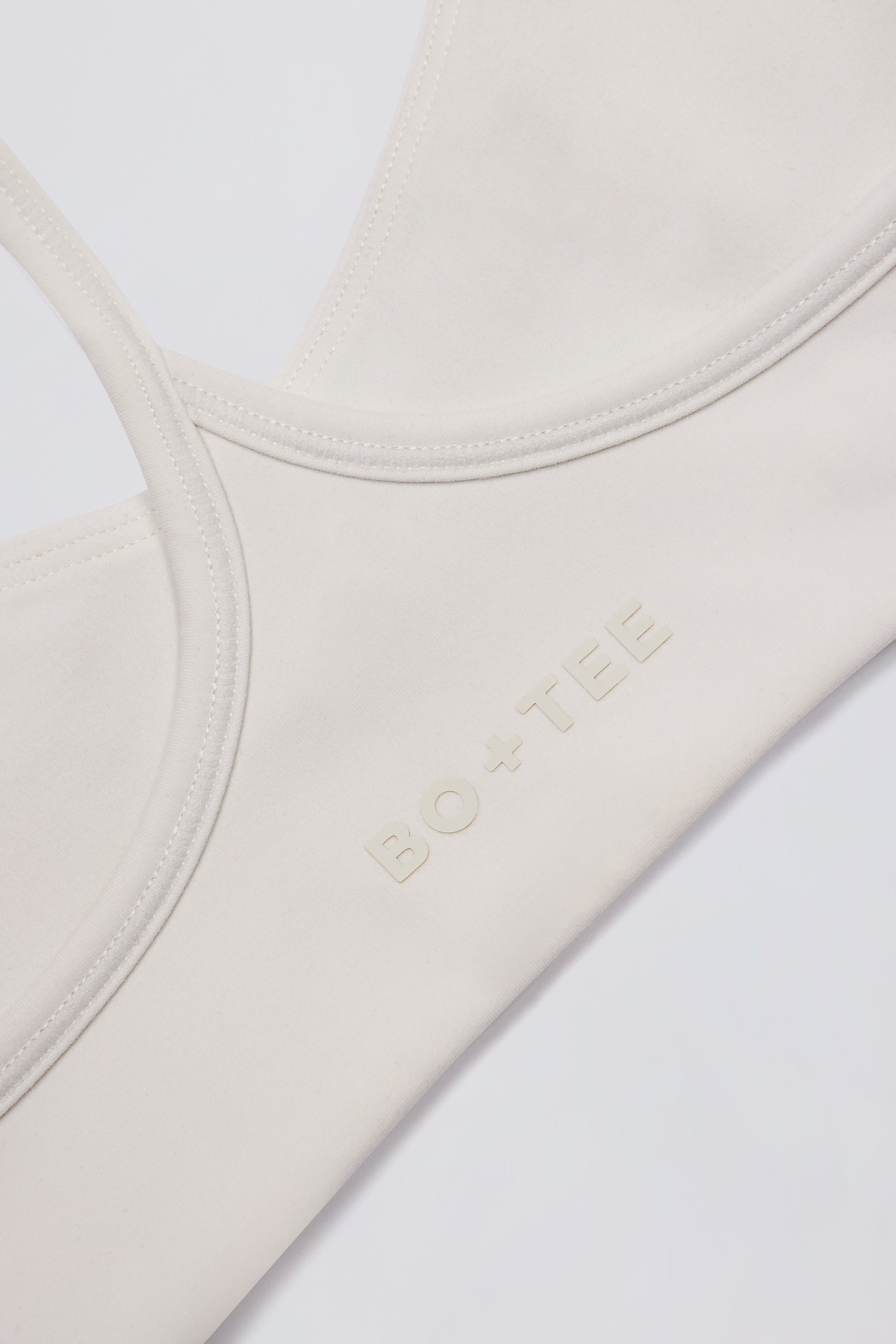 Soft Active Racerback Sports Bra in Cream - Image 6
