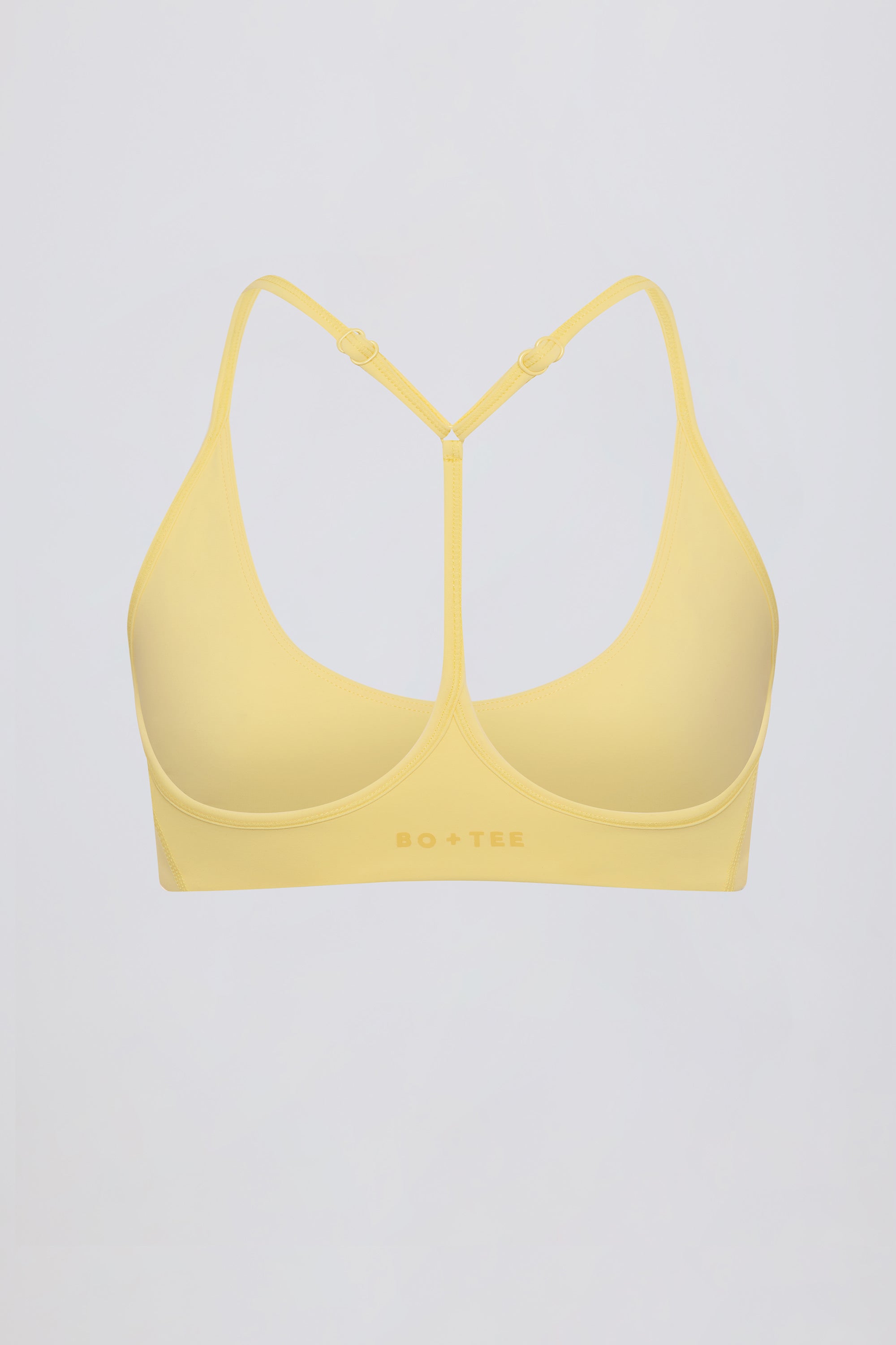 Soft Active Racerback Sports Bra in Lemon - Image 5