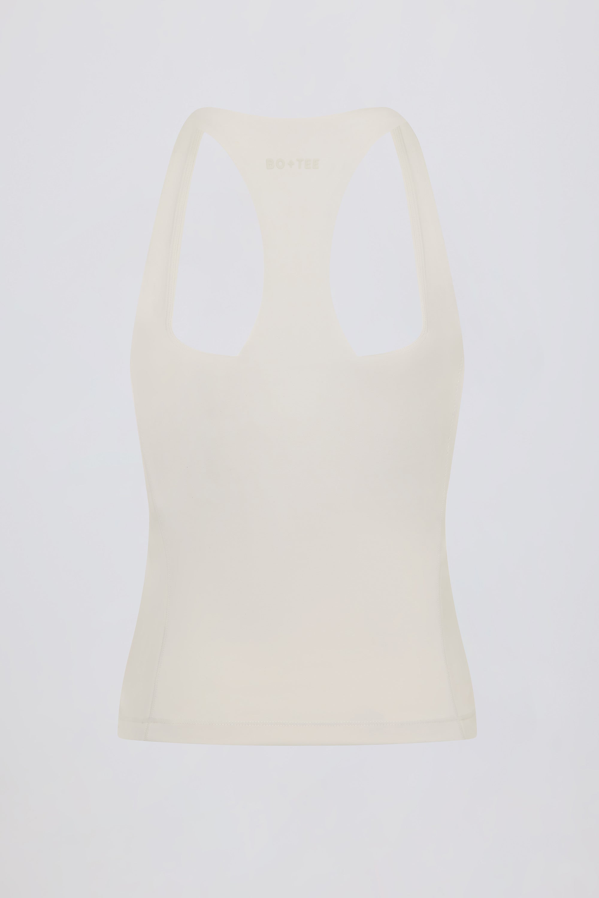 Soft Active Racerback Tank Top in Cream - Image 5