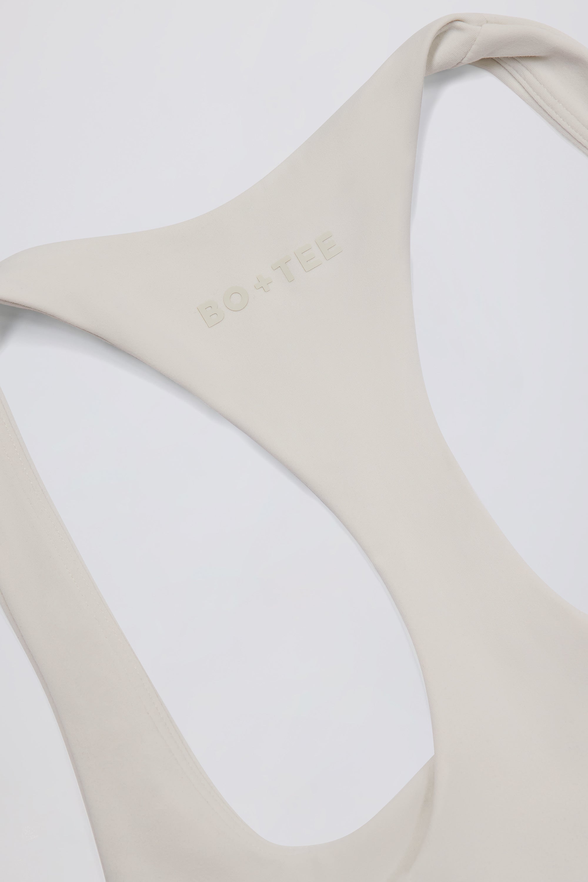 Soft Active Racerback Tank Top in Cream - Image 6
