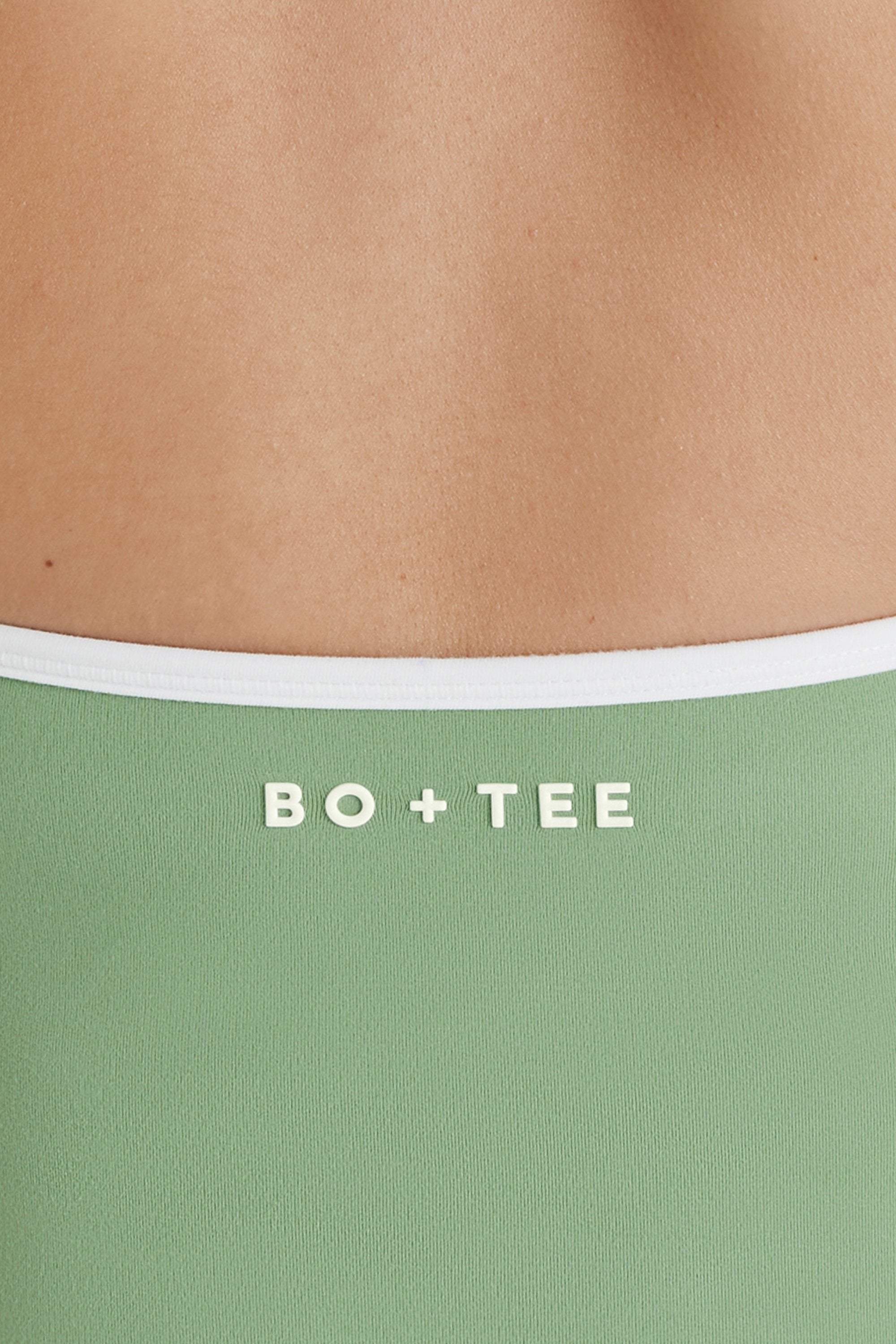 Soft Active V-Neck Halterneck Top in Green - Image 6