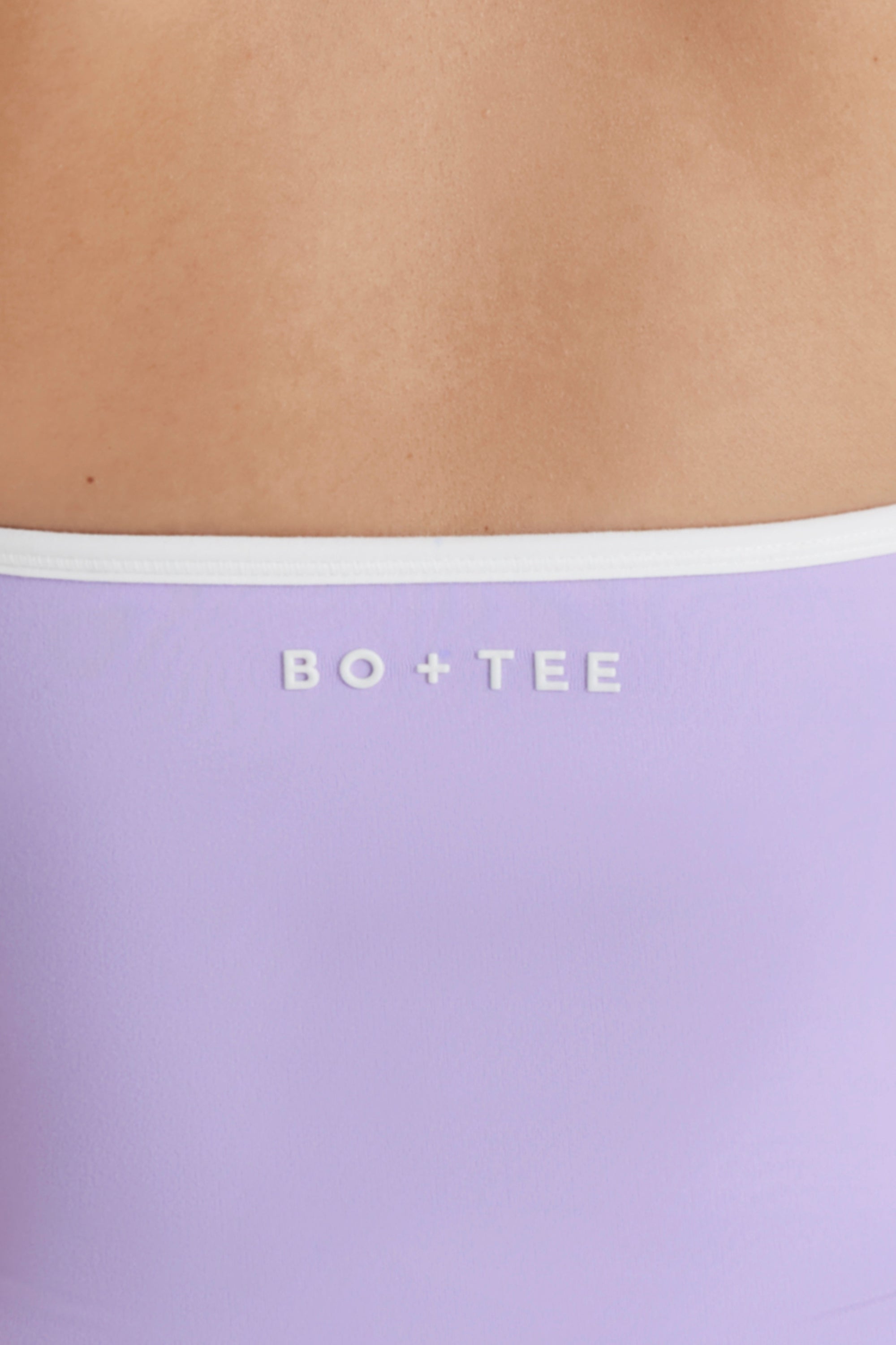 Soft Active V-Neck Halterneck Top in Lilac - Image 6