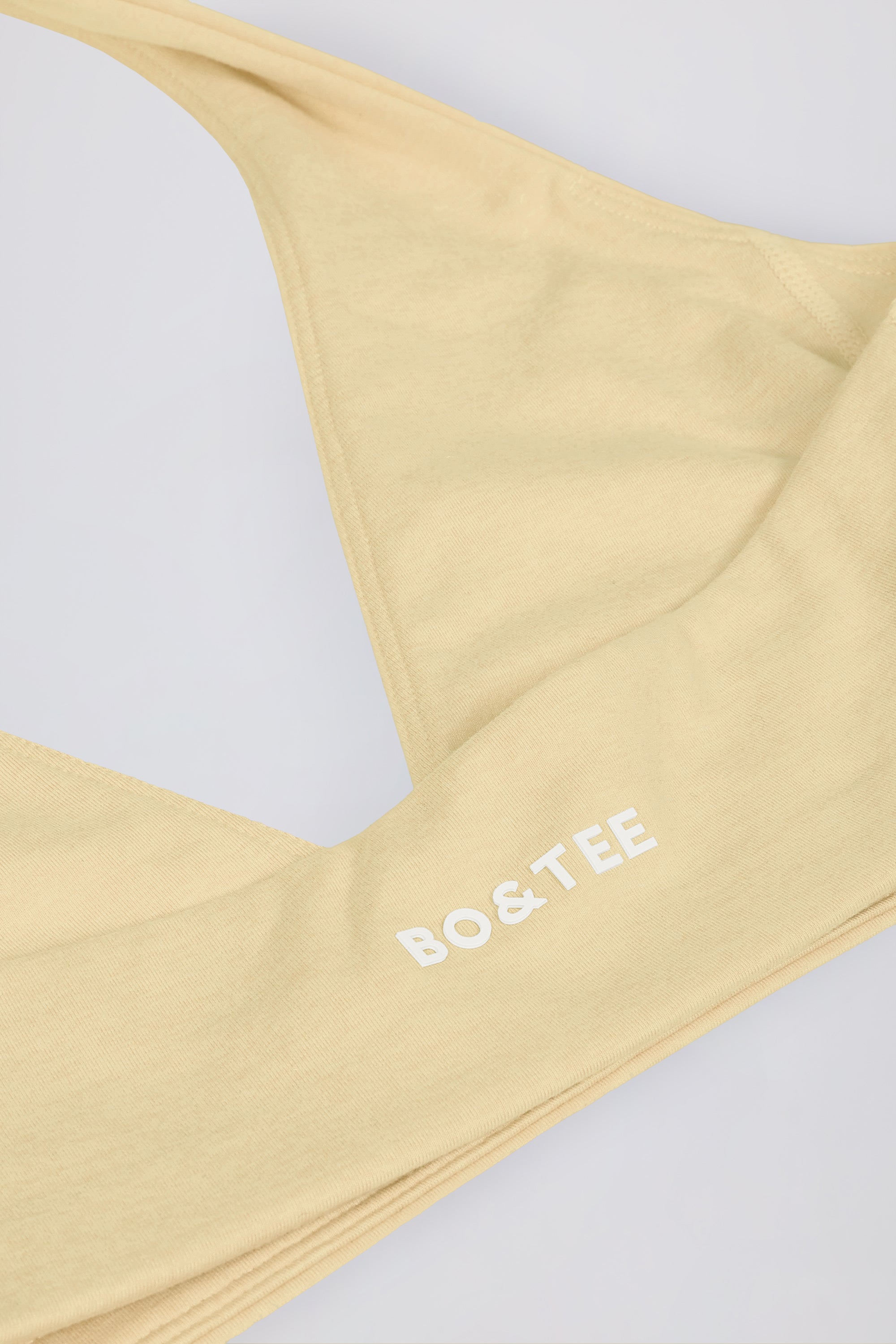 V-Neck Sports Bra in Lemon Marl - Image 8