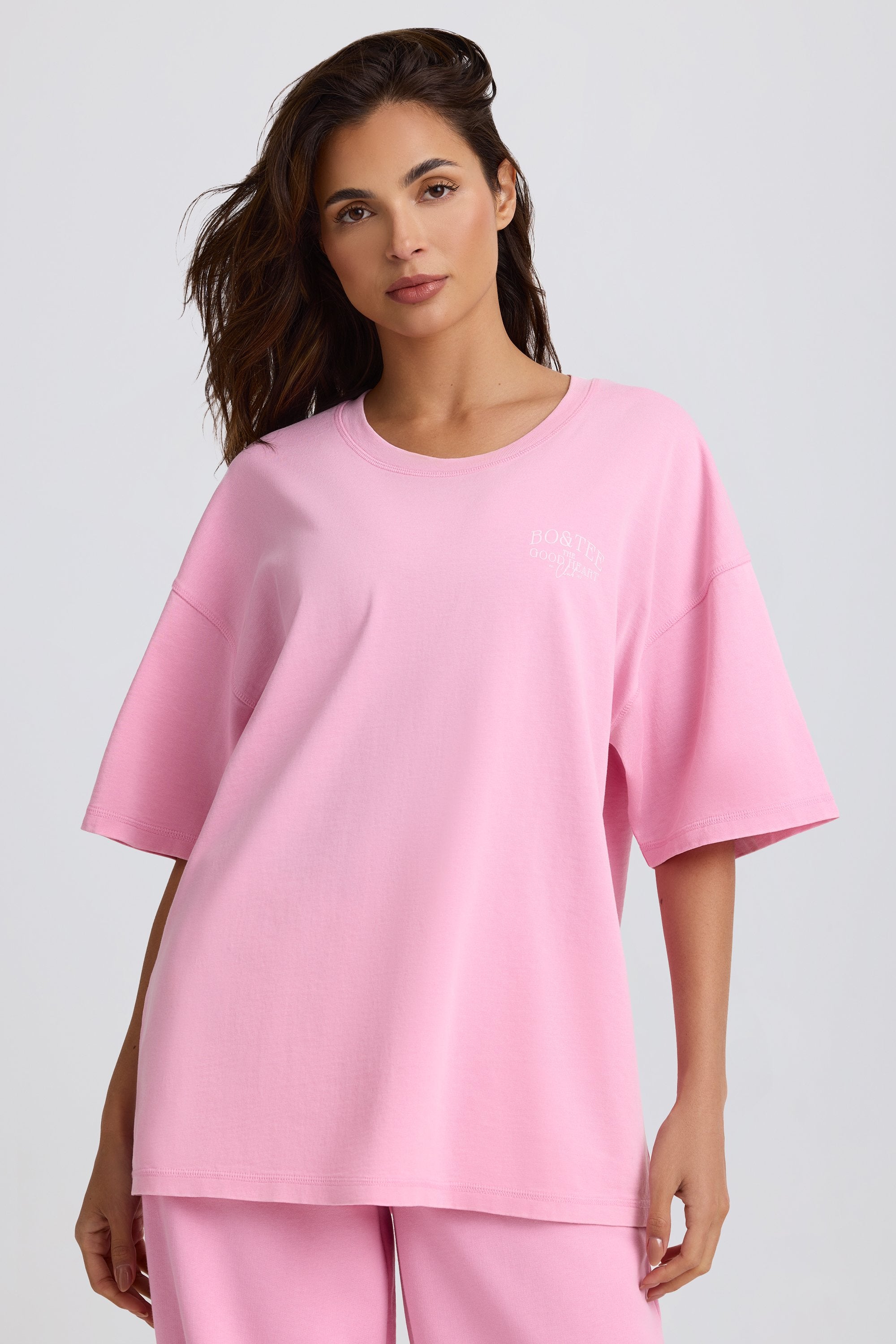 Oversized T-Shirt in Baby Pink - Image 8