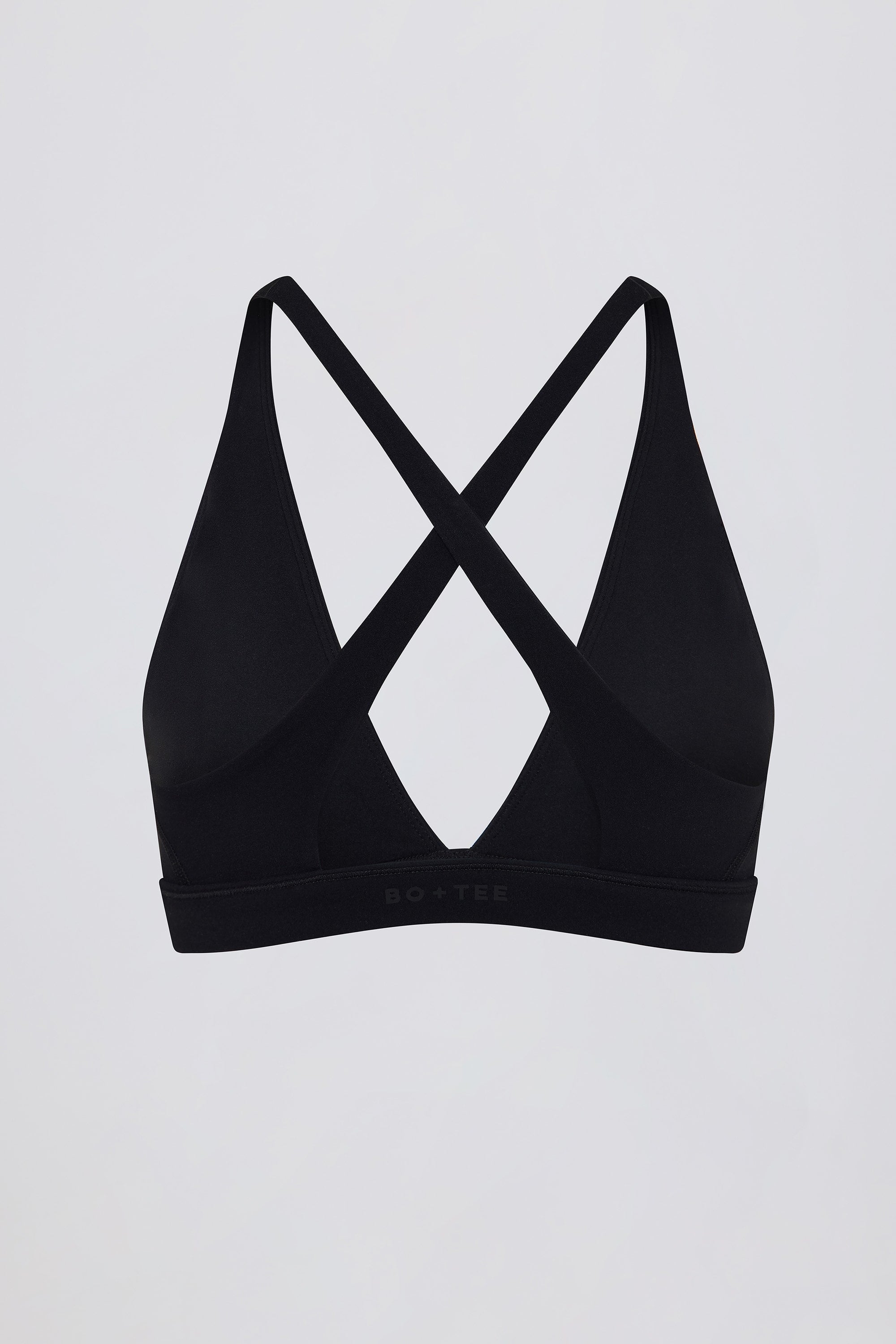 Soft Active Cross-Back Sports Bra in Black - Image 5