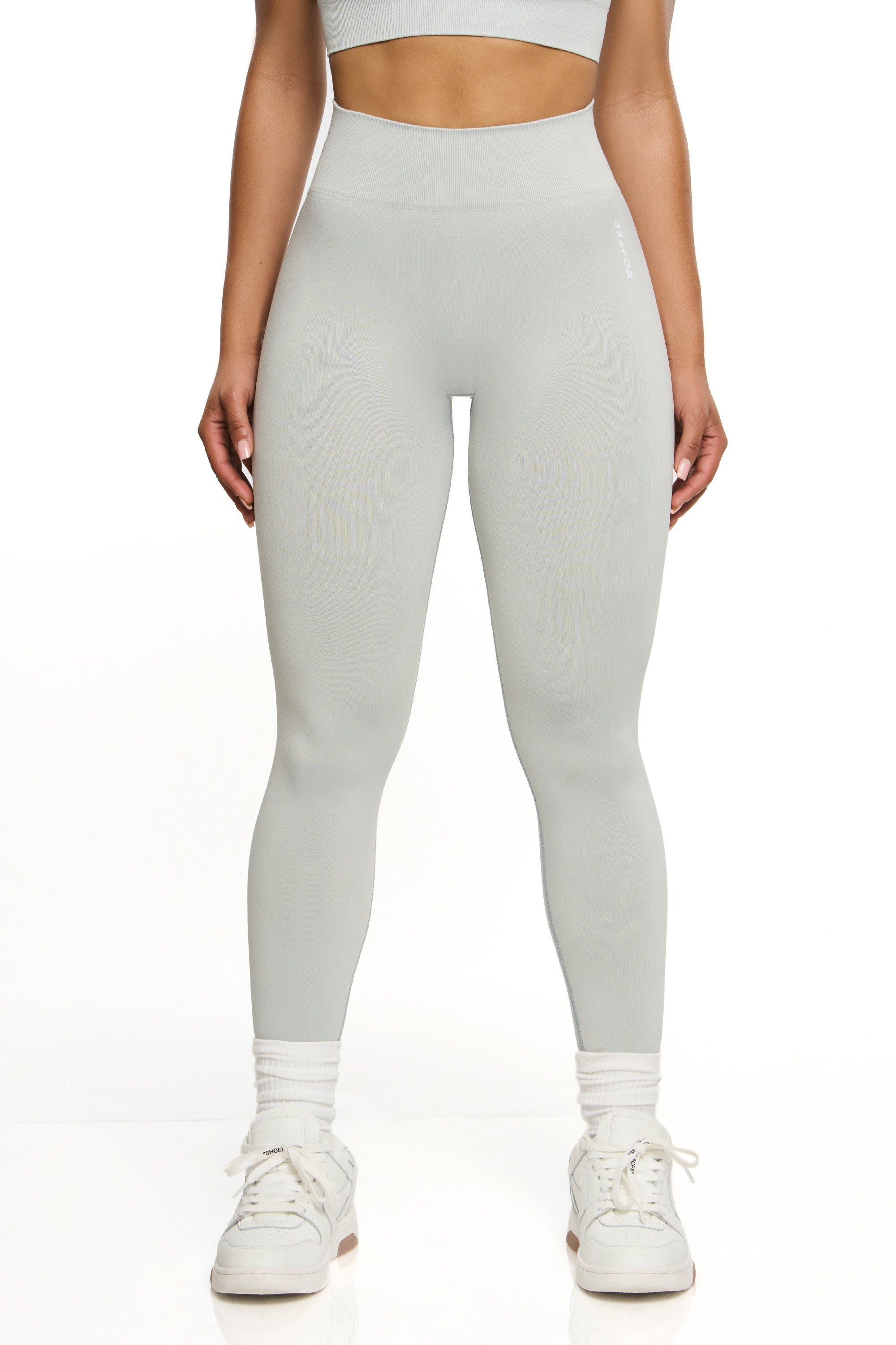 Motivation Petite High Waist Seamless Leggings in Grey - Image 7
