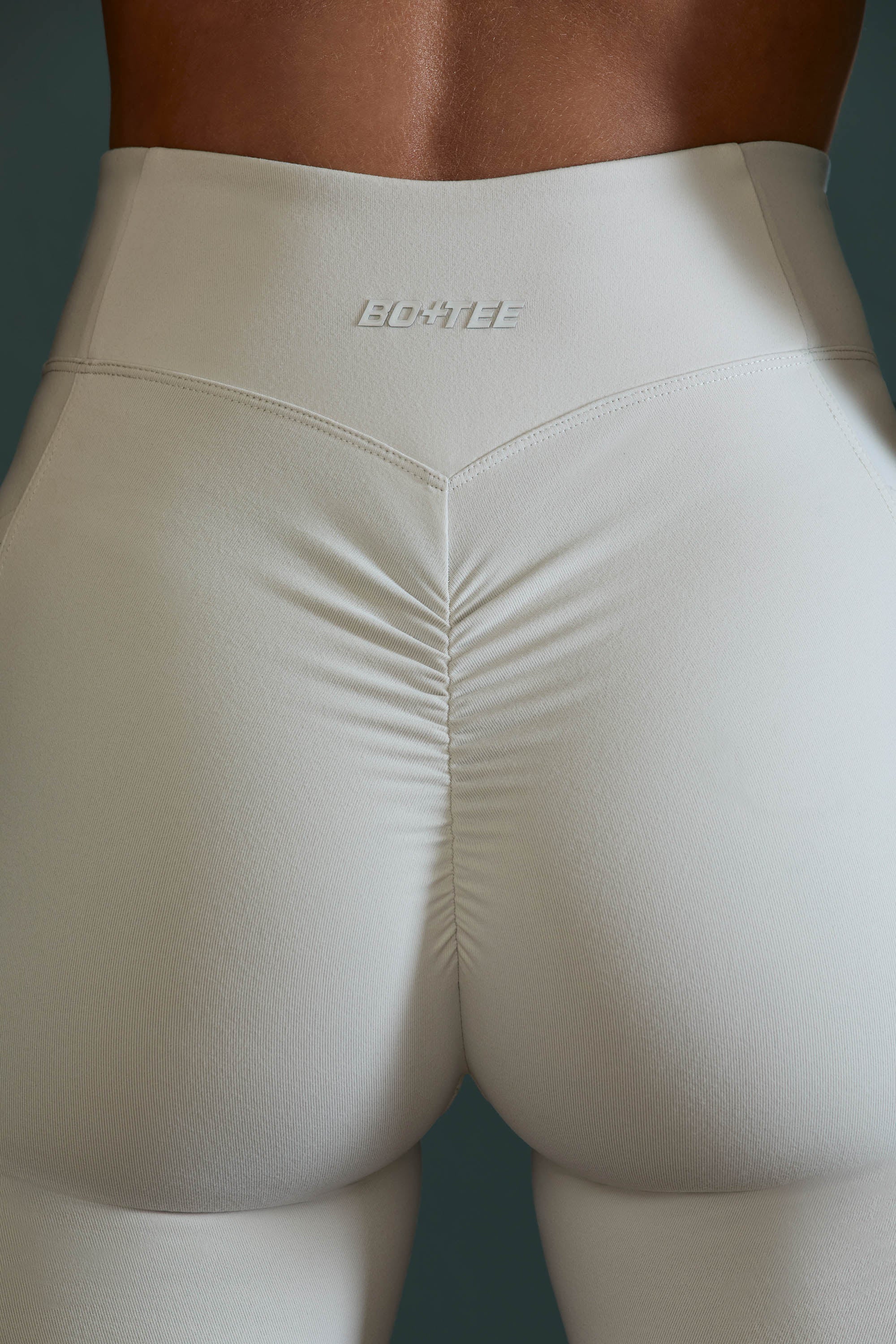 Dedication High Waist Wrap Over Leggings in Grey - Image 4
