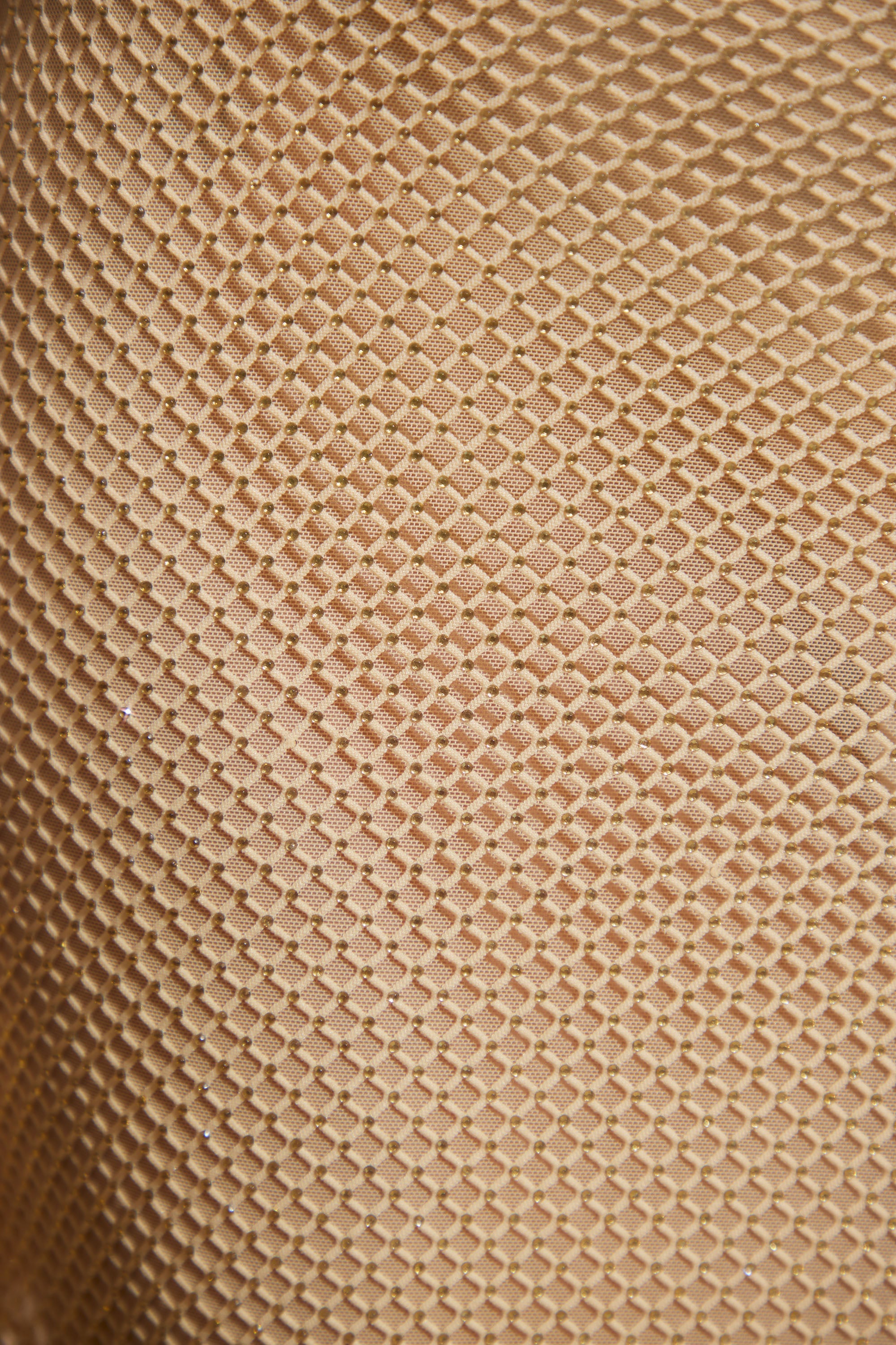 Roux Embellished Strap Detail Mini Skirt in Gold - Image 5