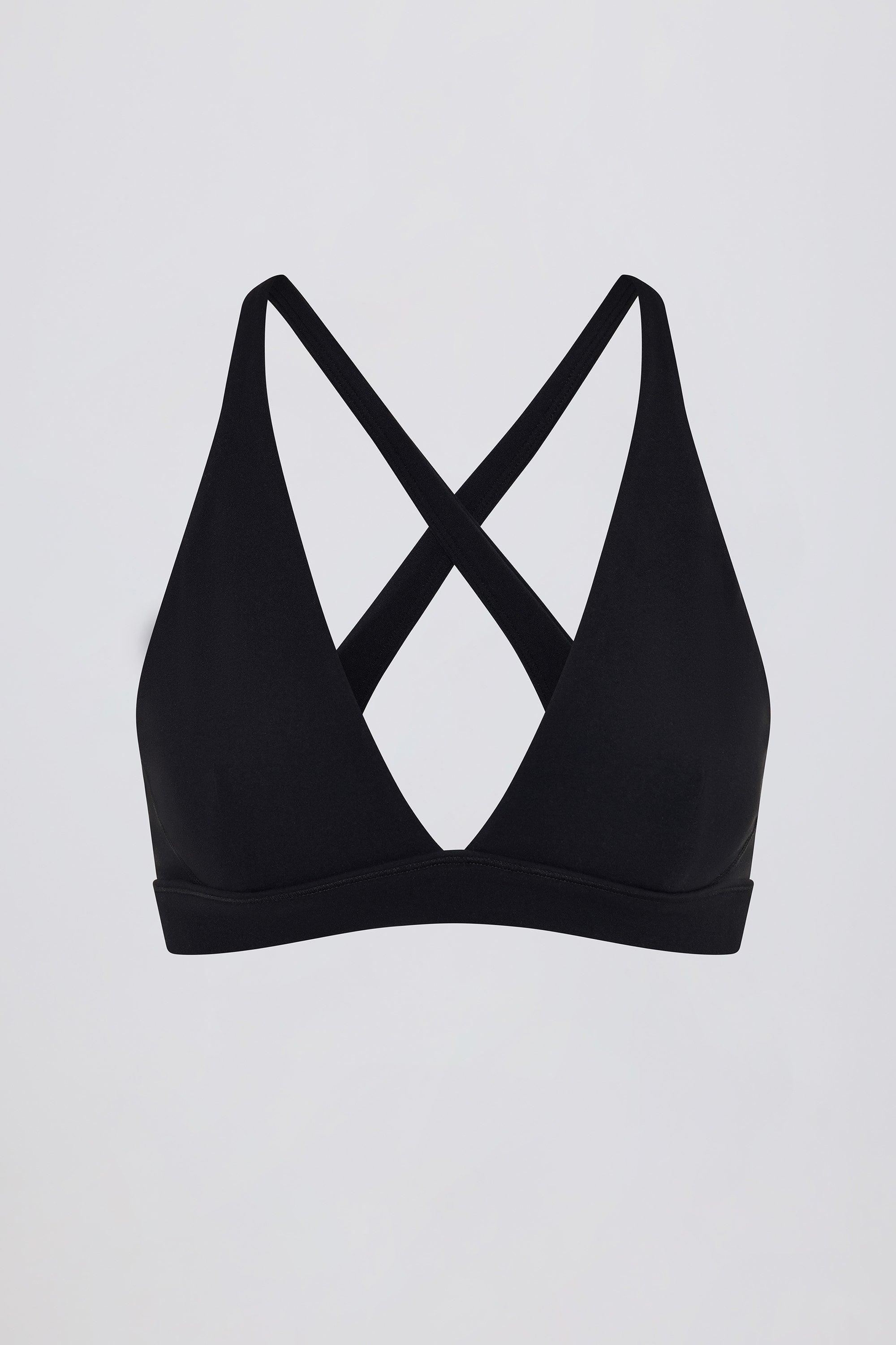 Soft Active Cross-Back Sports Bra in Black - Image 4