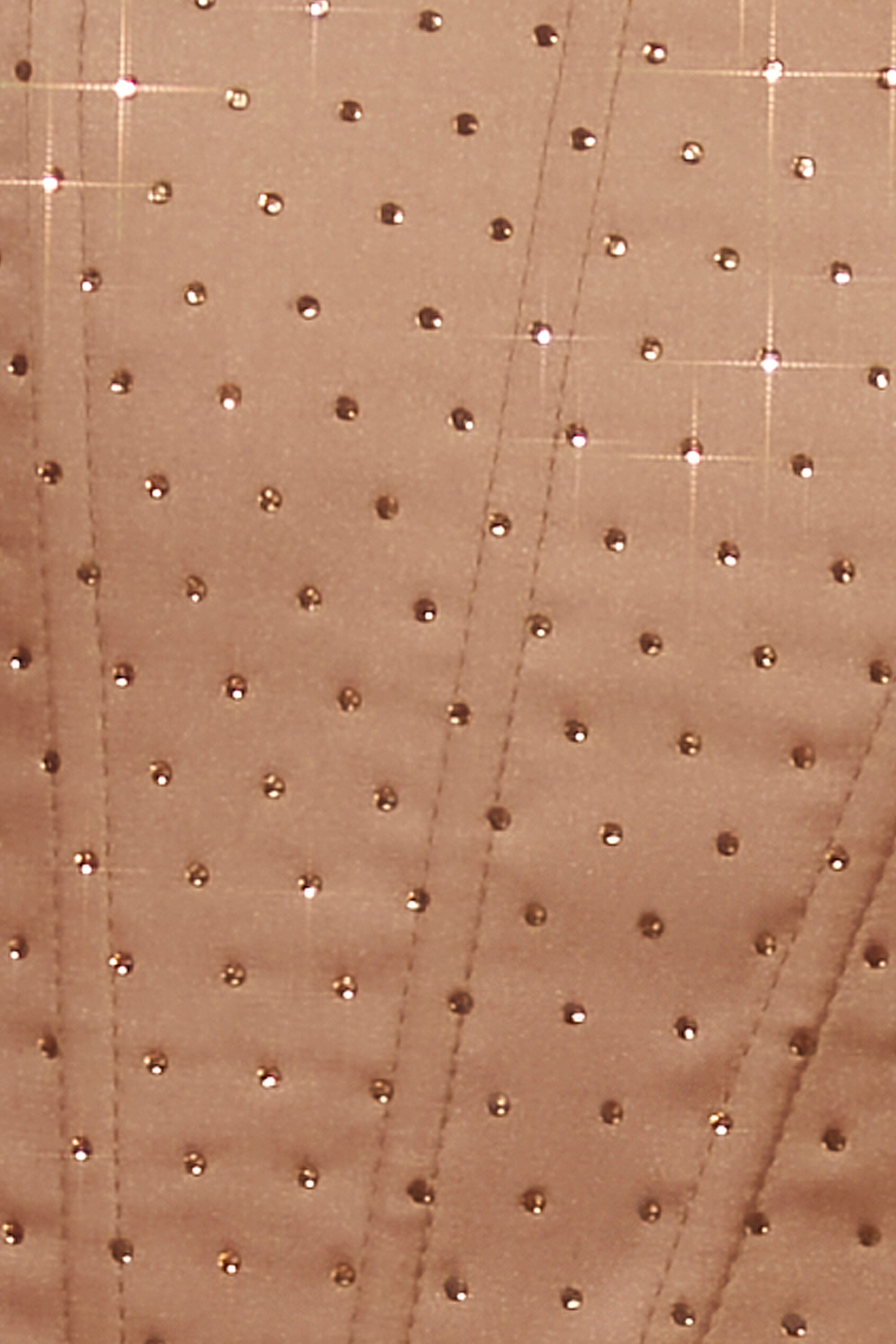 Diamond Heart Corset Mini Dress in Beige - Image 10