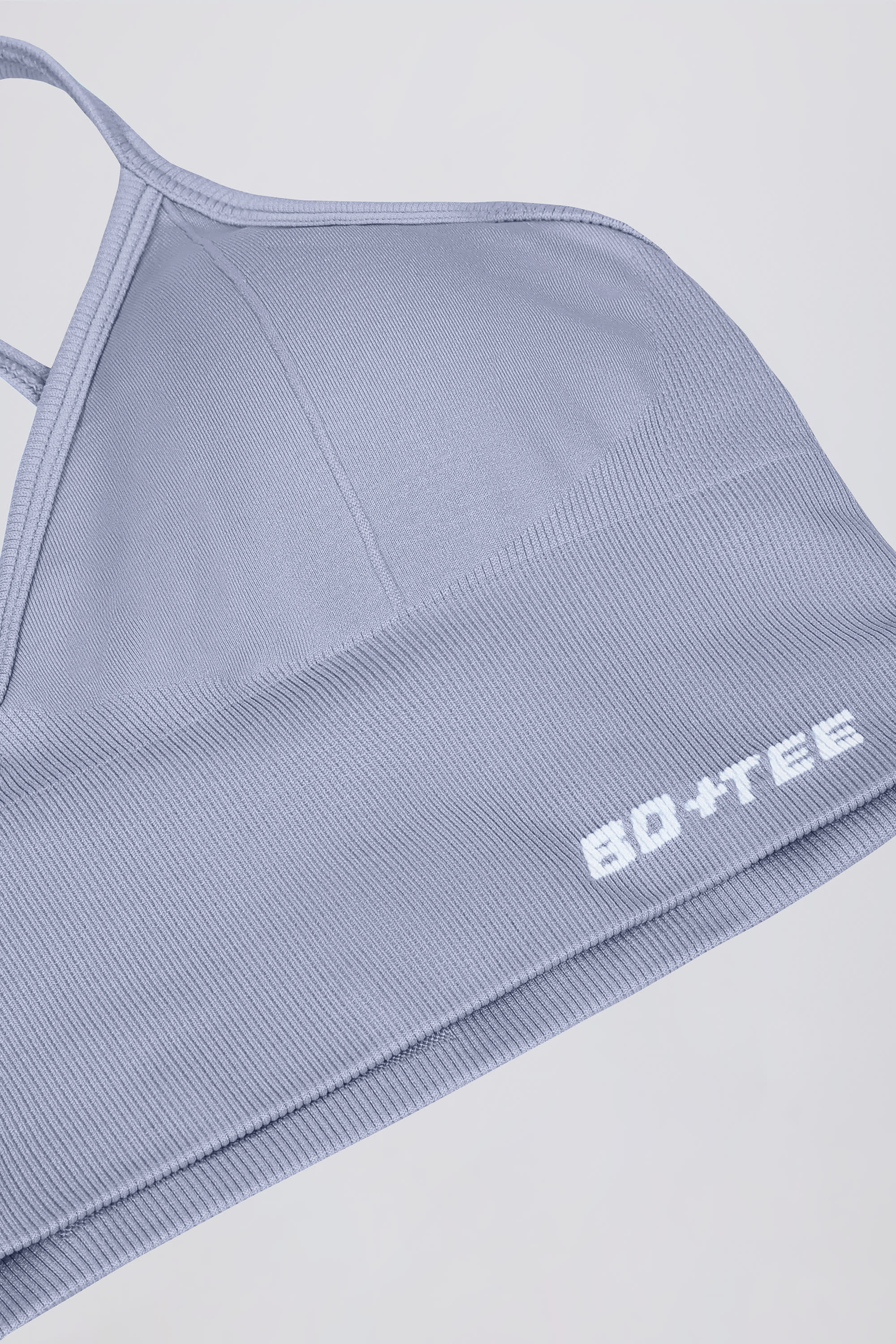 Define Luxe V-Neck Sports Bra in Blue Grey - Image 9