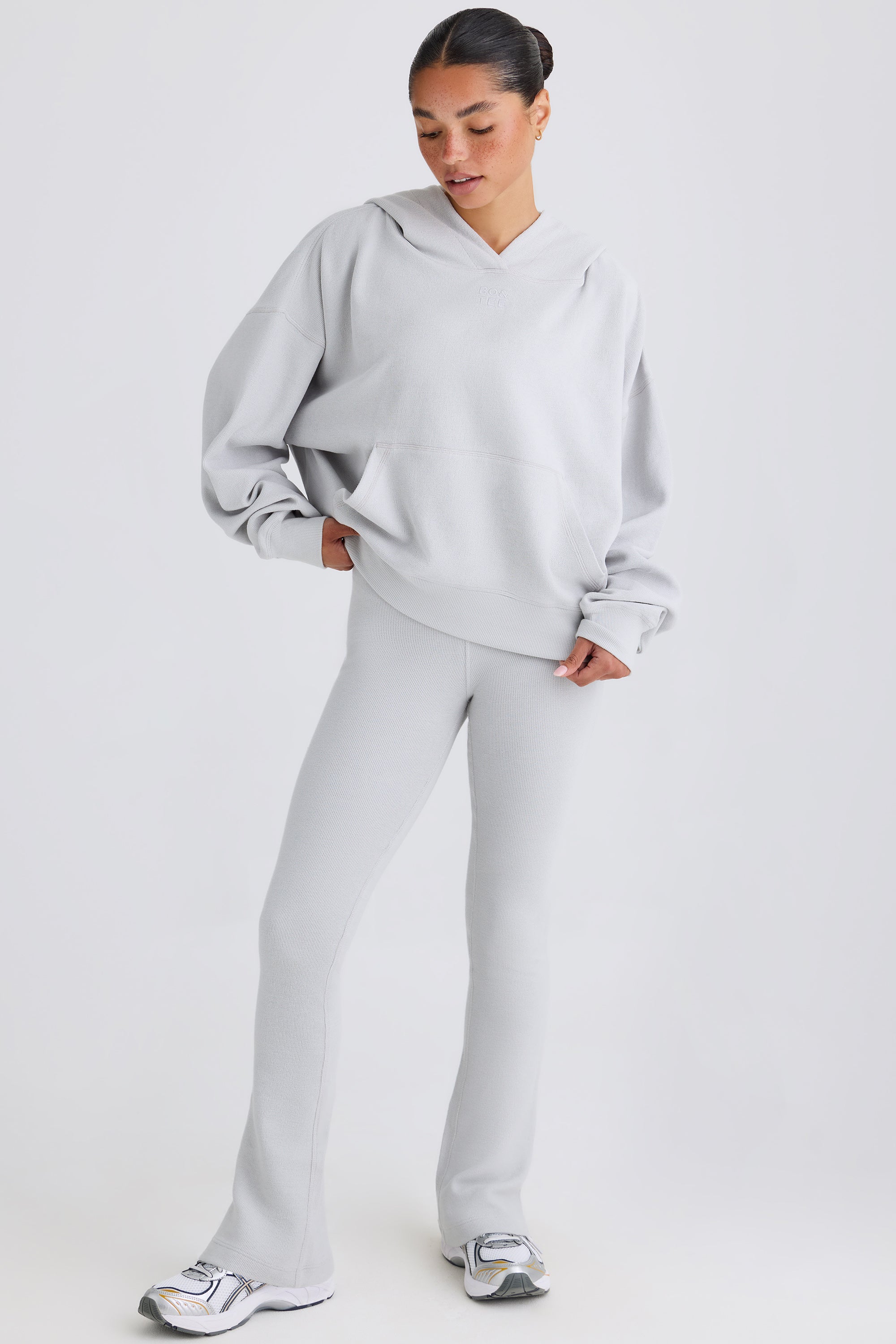Jet Set Flared Trousers in Pacific Grey - Image 6