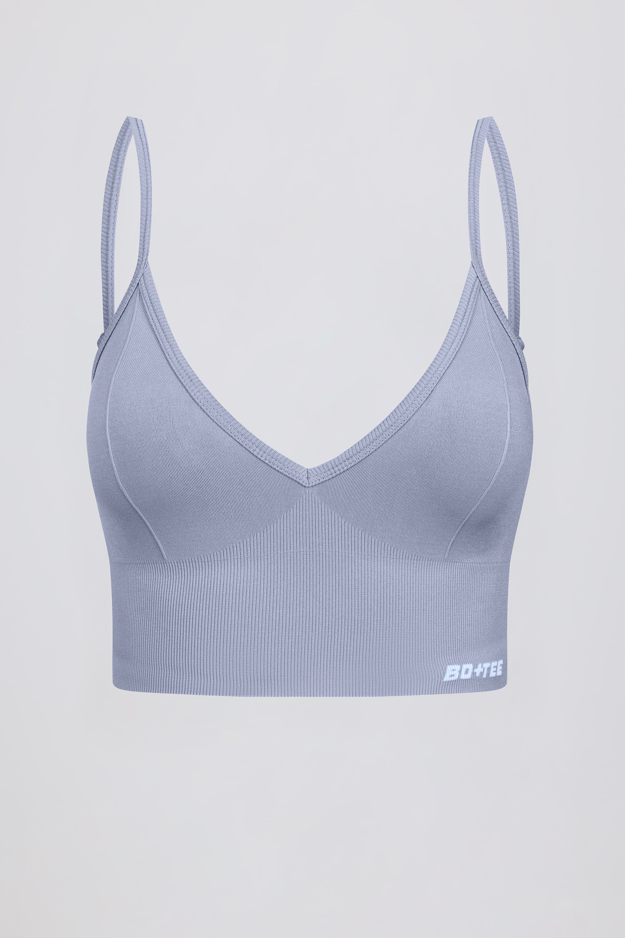 Define Luxe V-Neck Sports Bra in Blue Grey - Image 7
