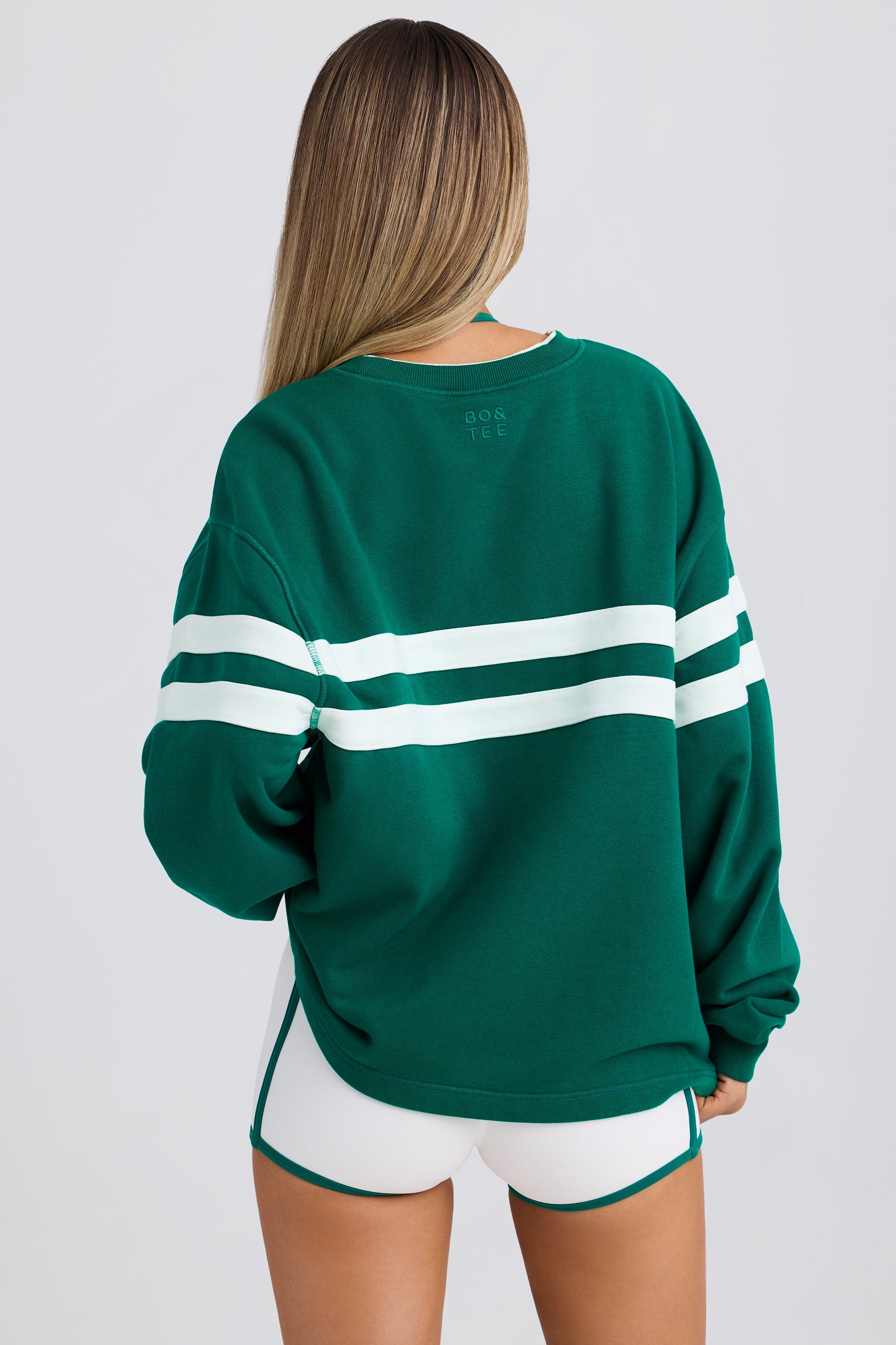 Oversized Sweatshirt in Varsity Green - Image 3